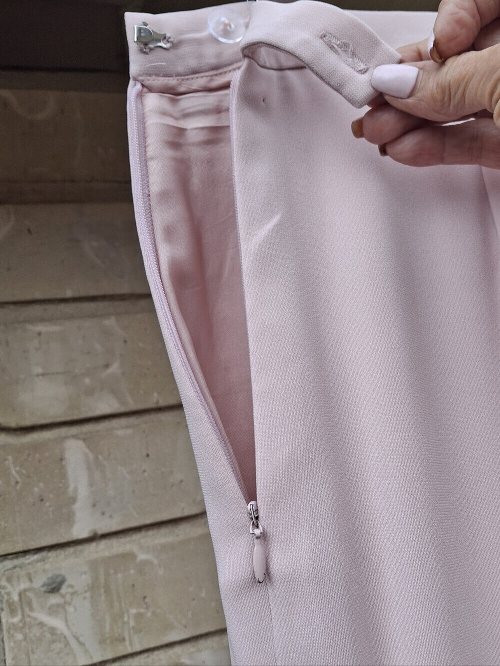 Carlisle Vintage Blush Pink Pant Suit Set– Blazer & Wide Leg Pants Women Size 6 - Picture 16 of 16
